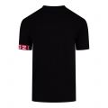 DSQUARED2 T Shirt Mens Black/Red Tape S/s T Shirt
