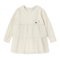 Mayoral Dress Infant Bone Glitter Tulle Skirt Dress