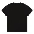 HUGO T Shirt Boys Black Logo Patch S/s T Shirt