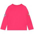 Marc Jacobs T Shirt Girls Fuschia Charms Long Sleeve T Shirt