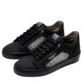 Mens Black Venice Reflective Caviar Trainers 133227 by Android Homme from Hurleys