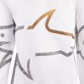 Paul And Smith Sweatshirt Mens White Maxi Shark Print Sweatshirt 