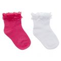 Girls Fuchsia Frill 2 Pack Socks 22636 by Mayoral from Hurleys