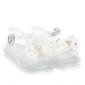 Lelli Kelly Jelly Sandals Girls White Jenny Bow Jelly Sandals