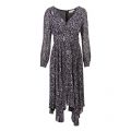 Womens Black Soft Python Pleated Midi Dress 101372 by Michael Kors from Hurleys