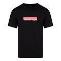 MA.STRUM T Shirt Mens Jet Black/Dubarry Block Print S/s T Shirt