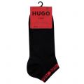 Mens Black 2P AS TAPE CC Trainer Socks 137098 by HUGO from Hurleys