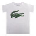 Lacoste T Shirt Boys White Big Croc S/s T Shirt