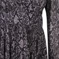 Womens Black Soft Python Pleated Midi Dress 101371 by Michael Kors from Hurleys