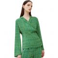 French Connection Top Womens Jelly Bean Wasabi Carmen Crepe Co-ord Top