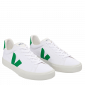 Veja Trainers Womens White/Emeraude Campo Canvas Trainers