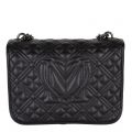 Love Moschino Shoulder Bag Womens Black/Black Diamond Quilt Shoulder Bag