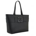 Armani Exchange Shopper Bag Womens Black Metal Logo Shopper Bag