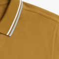 Mens Dark Caramel/Snow White/Silver Blue Twin Tipped S/s Polo 137471 by Fred Perry from Hurleys