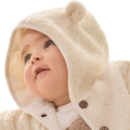 Mayoral Baby Natural Unisex Teddy Hood Coat