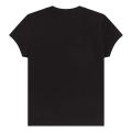 Girls Black Logo Print S/s T Shirt