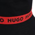 Boys Black Reversible Bucket Hat 134655 by HUGO from Hurleys