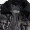 Barbour International Coat Womens Black Neutron Coated Quilt Coat