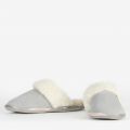Womens Grey Suede Lydia Mule Slippers 97034 by Barbour from Hurleys