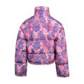 Womens Rose Tapestry Print Cropped Puffer Coat 112207 by Versace Jeans Couture from Hurleys