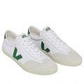 Veja Trainers Mens White/Emeraude Volley Canvas Trainers