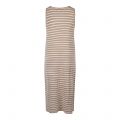 Womens	Beige/Cream Ocean Stripe Midaxi Dress 137610 by Pretty Lavish from Hurleys