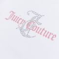 Juicy Couture T Shirt Girls White Diamante Reg S/s T Shirt