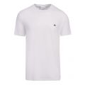 Mens White Basic S/s T Shirt