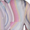 PS Paul Smith Shirt Womens Multi Colour Faded Swirl L/s Shirt 