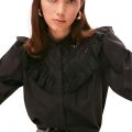 Suncoo Blouse Womens Noir Lupe Embroidery Blouse
