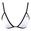Womens	Classic White Mono Graphic Triangle Bikini Top 137694 by Calvin Klein from Hurleys