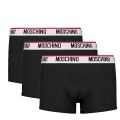 Moschino Trunks Mens Black Logo 3 Pack Trunks