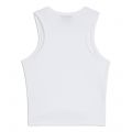 Juicy Couture Vest Top Womens White Beckham Rib Jersey Vest Top