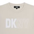 DKNY T Shirt Girls Off White Branded S/s T Shirt