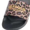 Barbour International Slides Womens Jaguar Print Apex Beach Slides 
