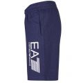 Mens Navy Melange Training Visibility Sweat Shorts 20380 by EA7 from Hurleys