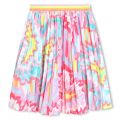 Billieblush Skirt Girls Multicolour Colour Camo Pleat Skirt