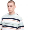 Barbour International T Shirt Mens Green Fig Solman Stripe S/s T Shirt