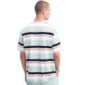 Barbour International T Shirt Mens Green Fig Solman Stripe S/s T Shirt