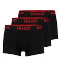 Mens Black Nebula 3PK Trunks 137846 by HUGO from Hurleys