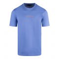 Paul And Shark T Shirt Mens Light Cadet Blue Centre Logo S/s T Shirt 