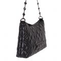 Love Moschino Bag Womens Black Raffia Diamond Shoulder Crossbody