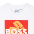 BOSS T Shirt Toddler White Palm Print S/s T Shirt