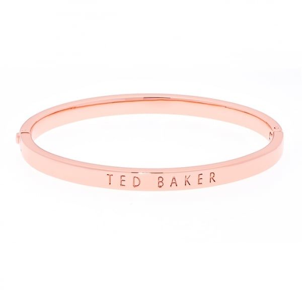 Ted Baker Bracelet Womens Rose Gold Clemina Hinge Metallic Bangle