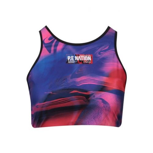 Womens Overlay Print Rewind Sports Bra 112801 by P.E. Nation from Hurleys