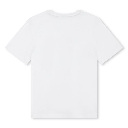 BOSS T Shirt Boys White Layered Logo S/s T Shirt 