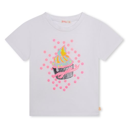Billieblush T Shirt Girls White Cupcake T Shirt + Gift