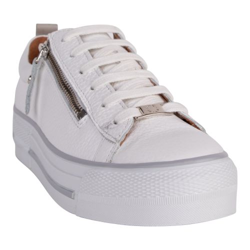 Moda In Pelle Trainers Womens White Leather Filician Leather Trainers
