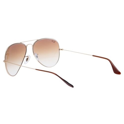 Unisex Gold/Crystal Gradient RB3025 Aviator Large Sunglasses 25849 by Ray-Ban from Hurleys