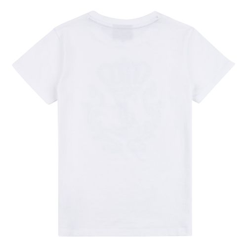 Juicy Couture T Shirt Girls White Diamante Crown S/s T Shirt